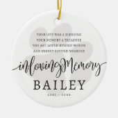 Pet Memorial Moderne Elegante einfache und schicke Keramik Ornament (Vorne)