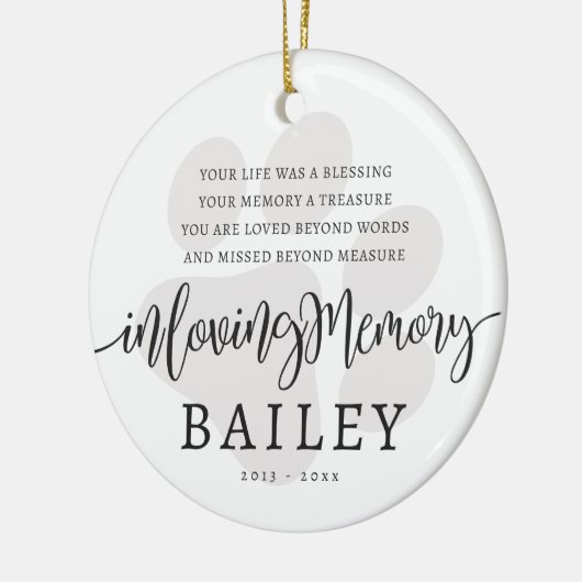 Pet Memorial Moderne Elegante einfache und schicke Keramik Ornament (Links)