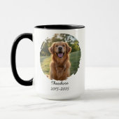 Pet Memorial Mug - Photo & Dates Tasse (Links)