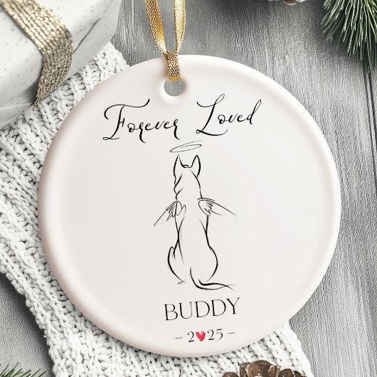 Pet Memorial Ornament Hund Personalisiert