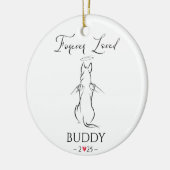 Pet Memorial Ornament Hund Personalisiert (Links)