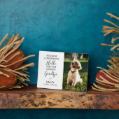 Pet Memorial Our Favorite Hello Hardest Goodbye Fotoplatte (Seite)