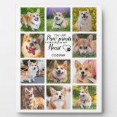 Pet Memorial Paw druckt Personalisierte FotoCollag Fotoplatte (Vorderseite)