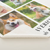 Pet Memorial Paw Prints für immer Personalisiertes Sherpadecke (3/4)