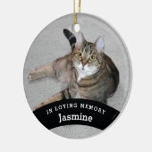 Pet Memorial Personalisiert Add Name and Foto Keramikornament (Links)