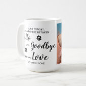Pet Memorial Personalisiert Foto Kaffee Tasse (Vorderseite Links)