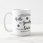 Pet Memorial Personalisiert Foto Kaffee Tasse (Links)