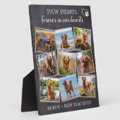 Pet Memorial Personalisiert Paw Prints Dog Foto Fotoplatte (Seite)