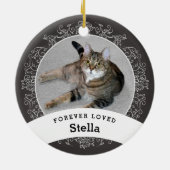 Pet Memorial Personalisierte Chalkboard Hinzufügen Keramik Ornament (Hinten)