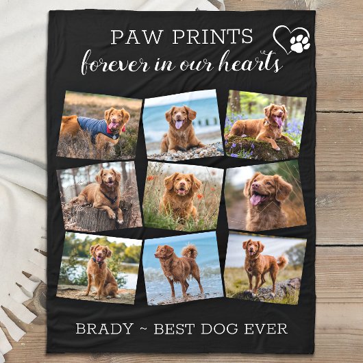 Pet Memorial Pet Loss 9 Fotos Erinnerung Hund Fl Fleecedecke