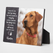 Pet Memorial Pet Loss Geschenk Beileid Hund Foto Fotoplatte (Seite)