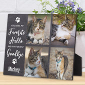 Pet Memorial Pet Loss Geschenk Katze Foto Collage Fotoplatte