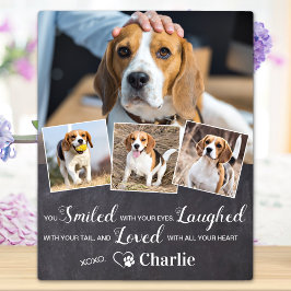 Pet Memorial Pet Loss Geschenk Personalisiert 4 Fo Fotoplatte