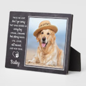 Pet Memorial Pet Loss Geschenk Personalisierter Hu Fotoplatte (Seite)