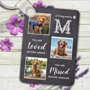 Pet Memorial Pet Loss Gift Personalized Dog Photo Schlüsselanhänger