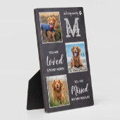 Pet Memorial Pet Loss Keepake Dog Collage Fotoplatte (Seite)