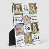 Pet Memorial Pet Loss Keepake Einzigartiges 6 Hund Fotoplatte (Seite)