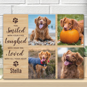 Pet Memorial Pet Loss Keepake Foto Collage Fotoplatte