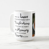 Pet Memorial Pet Loss Keepake Foto Kaffee Tasse (Vorderseite Links)
