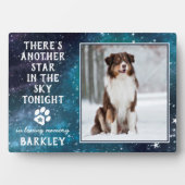 Pet Memorial Pet Loss Keepake Hund Foto Fotoplatte (Vorderseite)