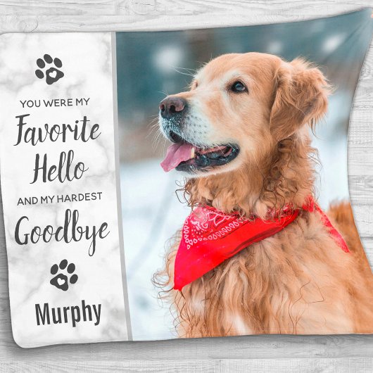 Pet Memorial Pet Loss Keepsake Photo Fleecedecke