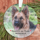 Pet Memorial Pet Loss Personalisiert Hund Foto Ornament