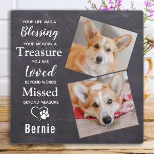 Pet Memorial Pet Loss Personalisiertes Foto Fotoplatte