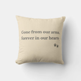 Pet Memorial Pillow – Forever in Our Hearts Kissen