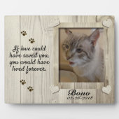 Pet Memorial Plaque Fotoplatte (Vorderseite)