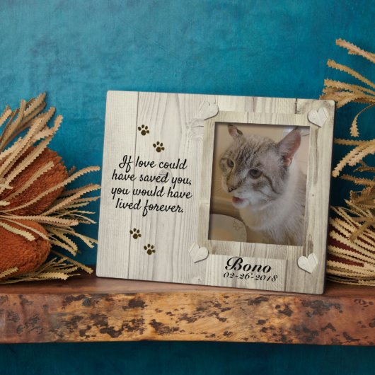 Pet Memorial Plaque Fotoplatte (Seite)