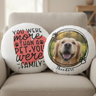 Pet Memorial Regenbogenbrücke Hundeverlust Rundes Kissen