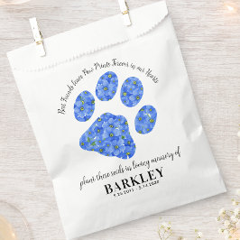 Pet Memorial Seed Packung Pad Print Vergessen Sie Geschenktütchen