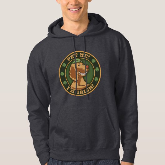 Pet mich! Ich bin irisch Hoodie (Vorderseite)