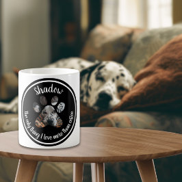 Pet Modern Typografy Funny Dog Custom Foto Kaffeetasse
