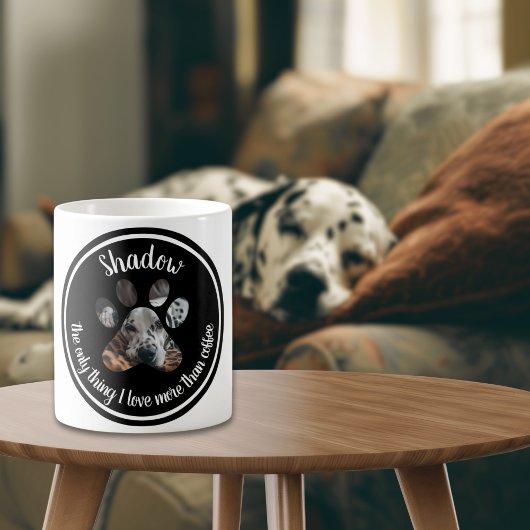 Pet Modern Typografy Funny Dog Custom Foto Kaffeetasse