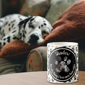 Pet Modern Typografy Funny Dog Custom Foto Kaffeetasse