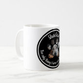 Pet Modern Typografy Funny Dog Custom Foto Kaffeetasse (Vorderseite Links)
