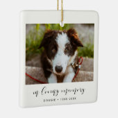 Pet-Morial in Love-Memory-Foto Keramikornament (Rechts)