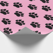 Pet-Muster auf rosa Wrapping Paper Geschenkpapier (Ecke)