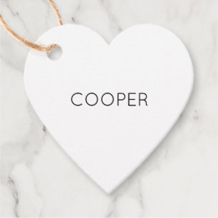 Pet NAME Paw druckt Katze Hund Schwarz-weißer Tier Geschenkanhänger