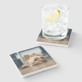 PET NAME Stone Untersetzer (Seitenansicht)