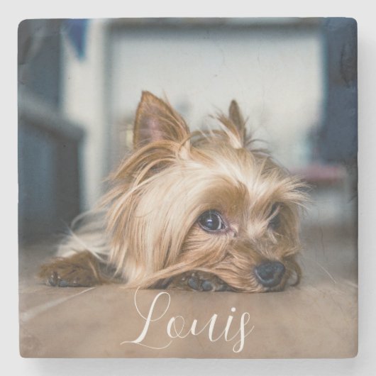 PET NAME Stone Untersetzer (Vorderseite)