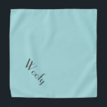 Pet Name Teal Blue Personalized Text Pet Halstuch<br><div class="desc">Baby Blue Bandana, Personalized with your pet's name! Perfekt for any chance. The background color is customizable to any color you desire, as are the font, size and/or color; using the edit menu. Make it your own! When you wear Boagie's cute designs, you are helping to make a difference, beursache...</div>