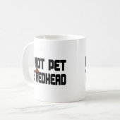 Pet nicht den Redhead (mit Perücke) Kaffeetasse (Vorderseite Links)