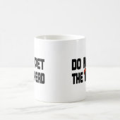 Pet nicht den Redhead (mit Perücke) Kaffeetasse (Mittel)