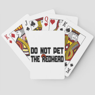 Pet nicht den Redhead (mit Perücke) Spielkarten