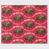 Pet nicht die flauschigen Kühe Weihnachtsgelbstein Geschenkpapier (Flach)