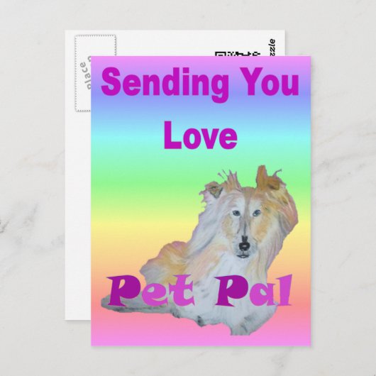 Pet Pal Postkarte (Vorne/Hinten)