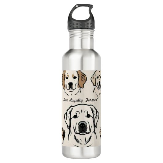 ‚Pet Palooza‘ Edelstahlflasche (Vorderseite)