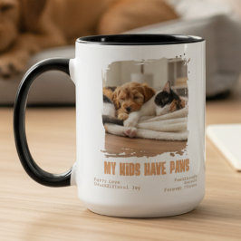 Pet Parent Love Photo Mug Zweifarbige Tasse